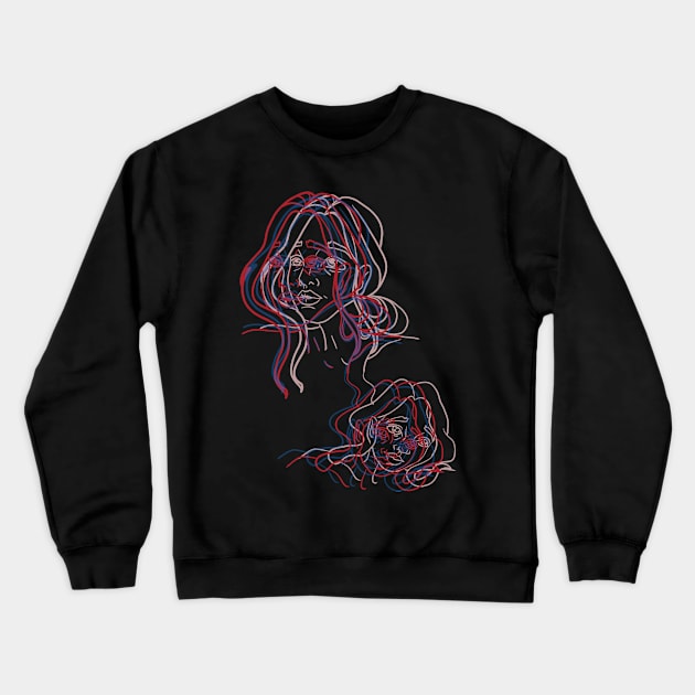 Reflection Crewneck Sweatshirt by Anacraftsandarts